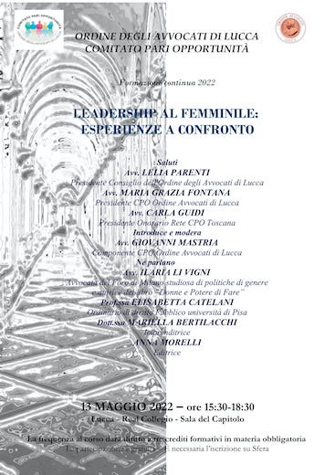 LEADERSHIP AL FEMMINILE: ESPERIENZE A CONFRONTO